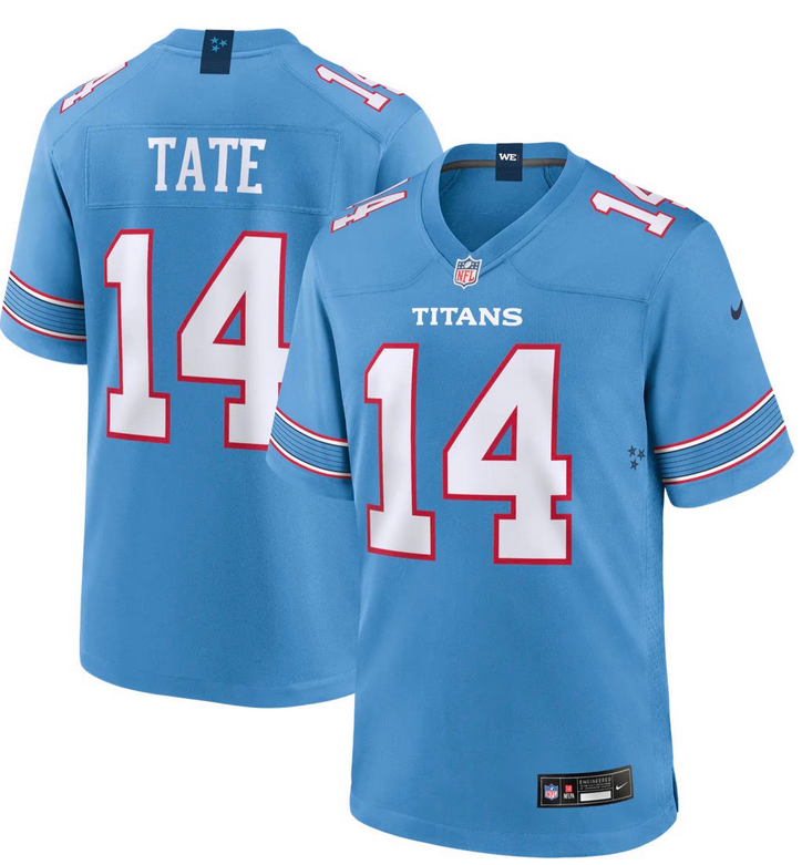 Men Tennessee Titans #14 Carnell Tate Blue Nike NFL 2026 jersey 100601